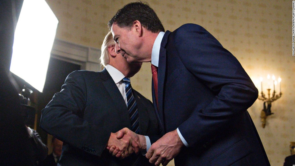 Trump and Comey's ups and downs