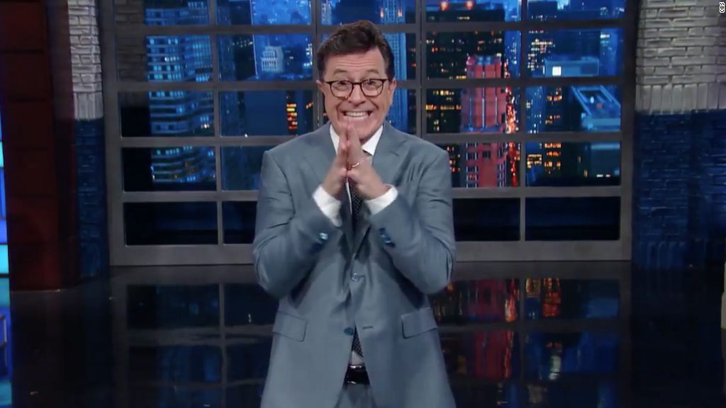 Colbert responds to Trump's 'no talent' insult