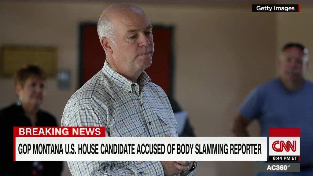 Montana GOP candidate allegedly body slams Guardian reporter