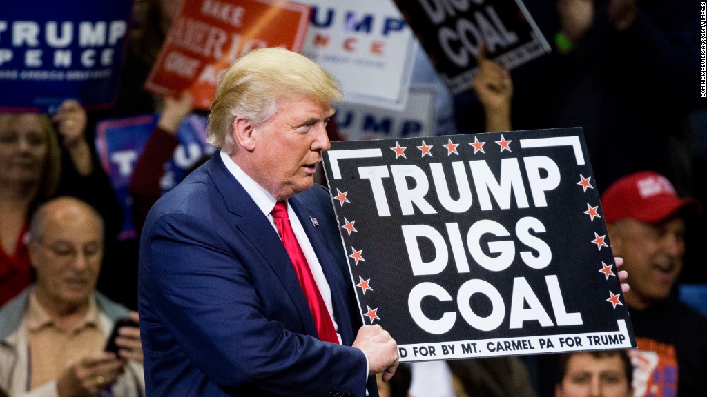 Here's what Trump has said about bringing back coal jobs
