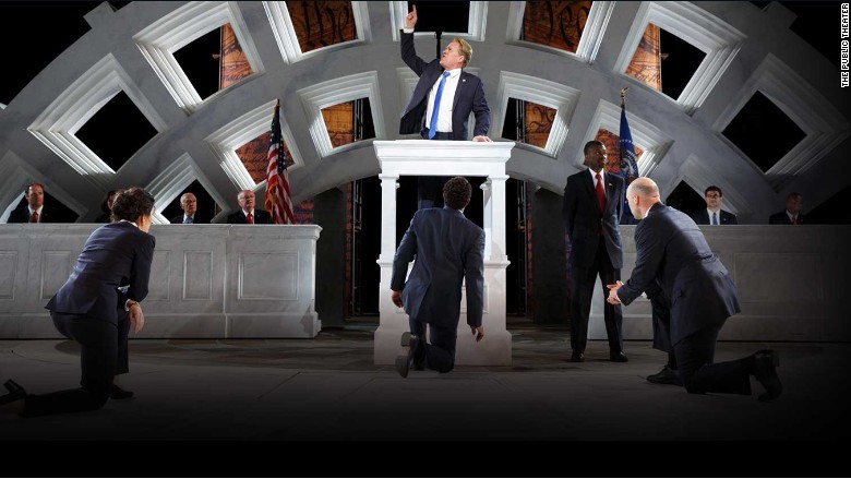 Trump-like 'Julius Caesar' assassinated in tax-payer funded play
 
  