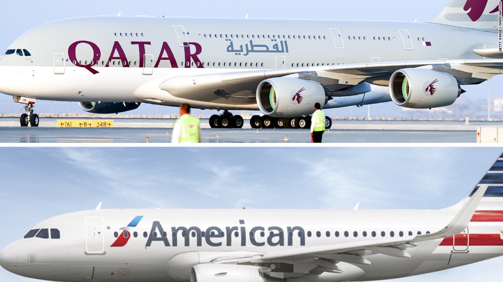 Resultado de imagem para qatar american airlines