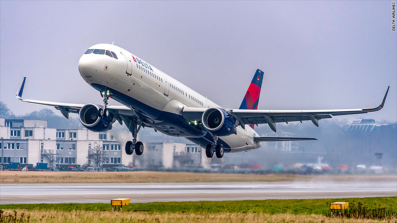 delta airlines take off