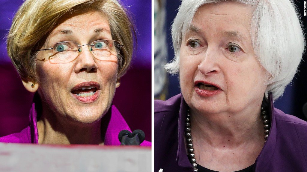Warren and Yellen spar over Wells Fargo