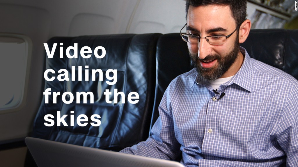 Testing out in-flight video calls