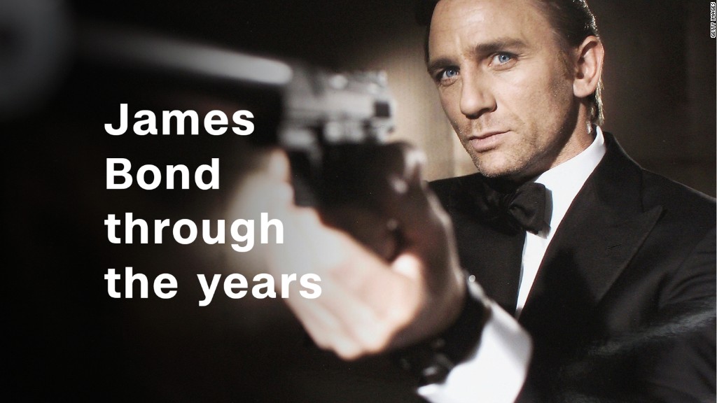 James Bond through the years