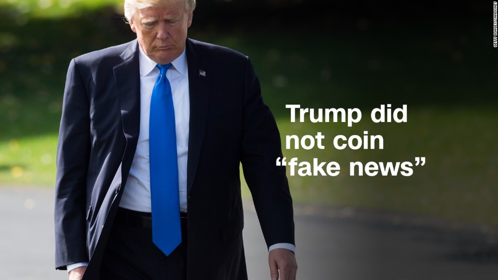 Donald Trump did not coin 'fake news'