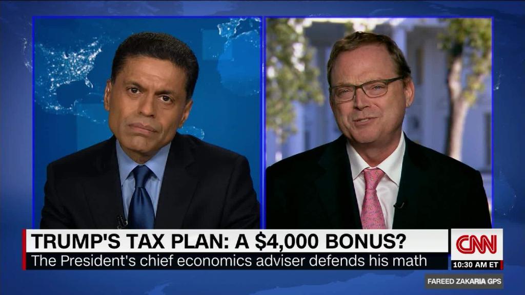 Trump's chief economics adviser defends tax math 