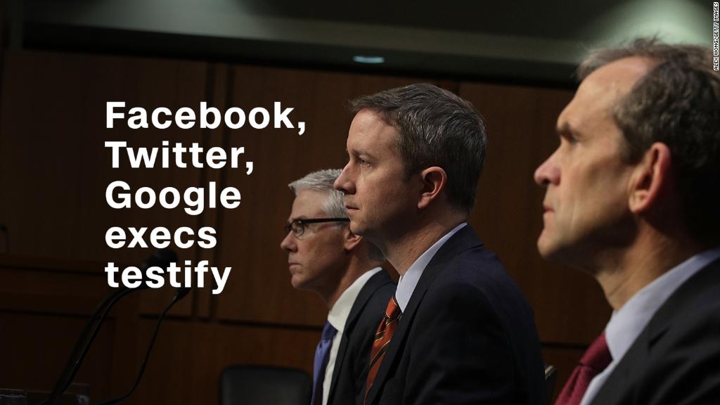 Senators hammer Facebook, Twitter, Google execs again