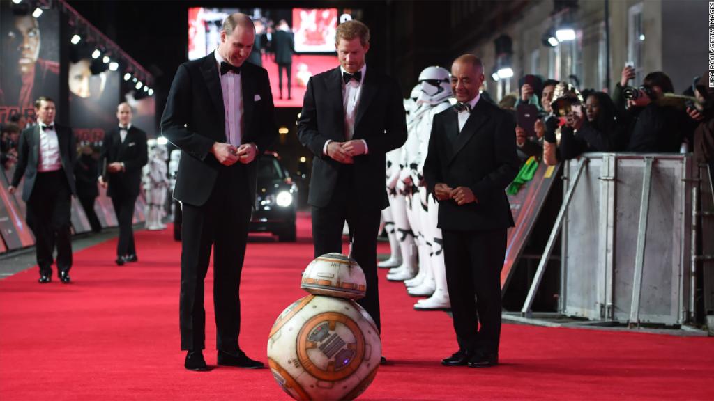 Royals join 'The Last Jedi' cast on the red carpet