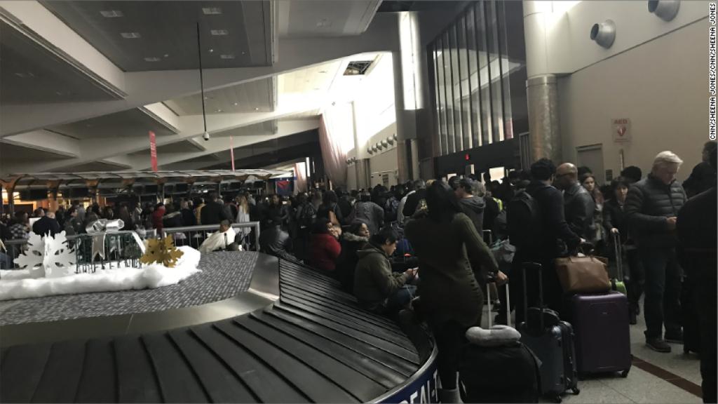 See world's busiest airport in chaos