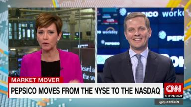 Pepsi leaves NYSE, pops up on Nasdaq