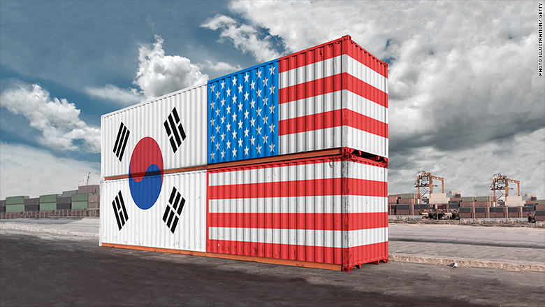 U.S. and South Korea go head-to-head on trade