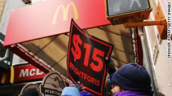 mcdonalds fight for 15 protests