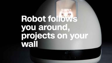 Robot follows you around, projects on your wall. Useful?