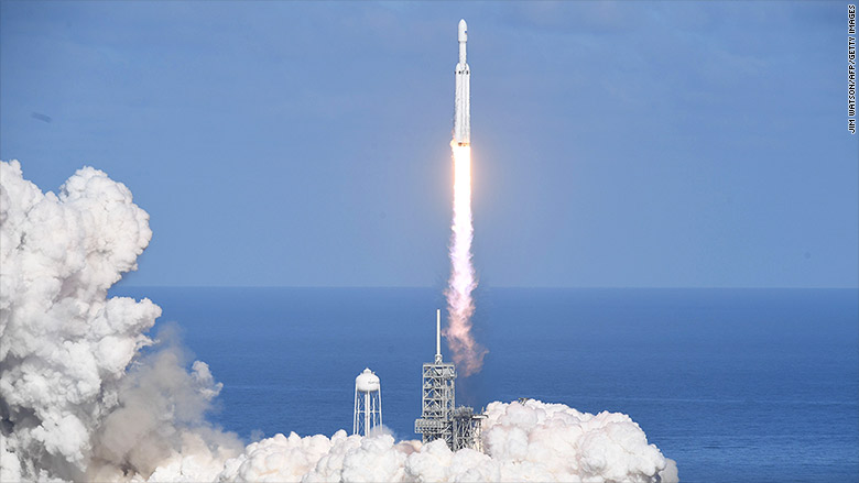 SpaceX launches Falcon Heavy, the world’s most powerful rocket