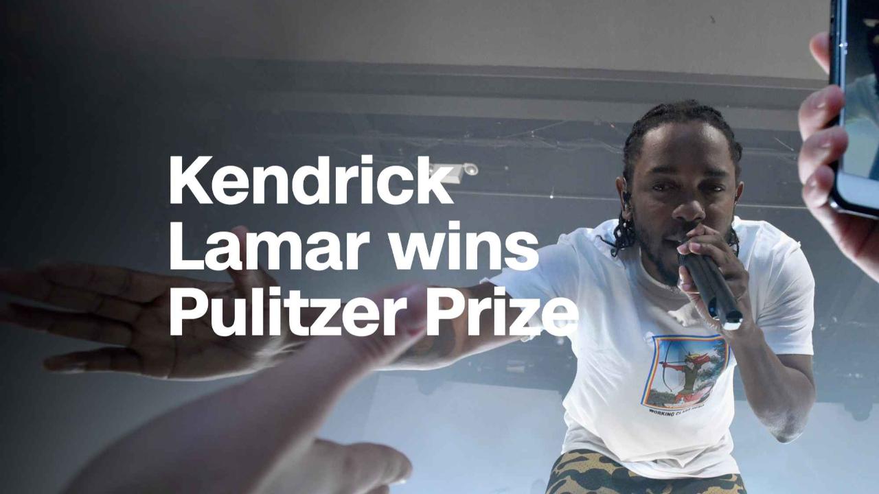 Kendrick Lamar wins a Pulitzer Prize for 'DAMN.' Video Media