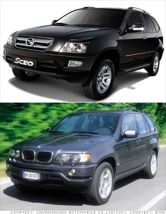  on Cars  6 Chinese Knock Offs   Shuanghuan Ceo Vs  Bmw X5  2    Fortune
