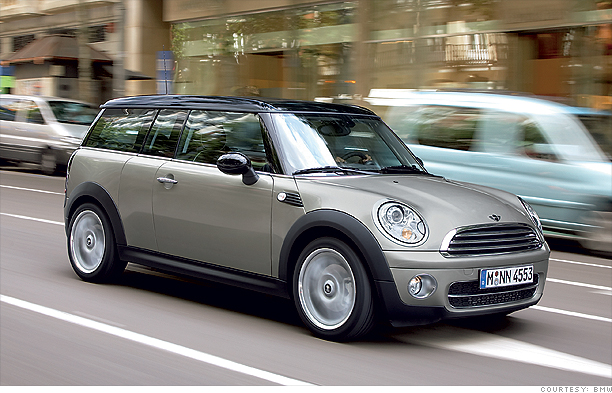 In either the regular or extended-length Clubman body, shown here, the Mini 