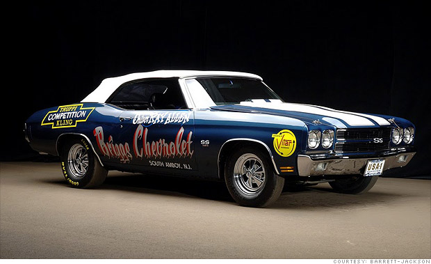 1970 Chevelle SS LS6 convertible. Sold for: $1.3 million