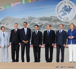 G-8 leaders focus on global warming