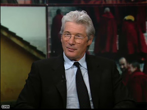 Actor Richard Gere discussed Tibet on The Situation Room with Wolf Blitzer Monday.