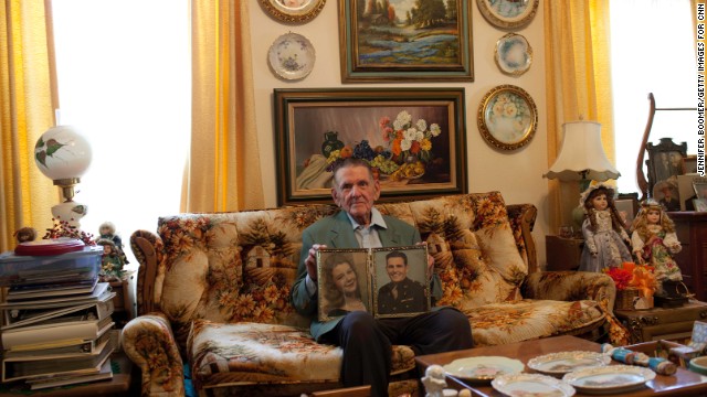 Emil 
"Sonny" Fridel, 90, surrounds himself with memories of his late wife, Pearl -- including the oils, china plates and dolls whose faces she painted. Even after she died, he frequented the West Rest Haven nursing home where she spent her last days. He wanted to help the residents there the night of the fertilizer explosion. 