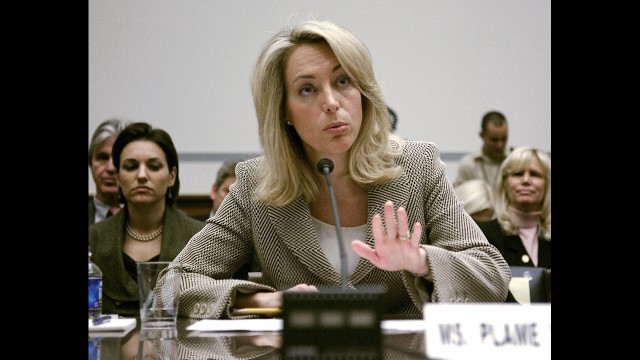 Members of the Bush administration were accused retaliating against Valerie Plame, pictured, by blowing her cover in 2003 as a U.S. intelligence operative, after her husband, former Ambassador Joe Wilson, wrote a series of New York Times op-eds questioning the basis of certain facts the administration used to make the argument to go to war in Iraq. 