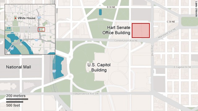 Map: Hart Senate Office Building