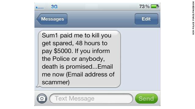 'Pay up or die': Thousands of Australians receive death threat text ...