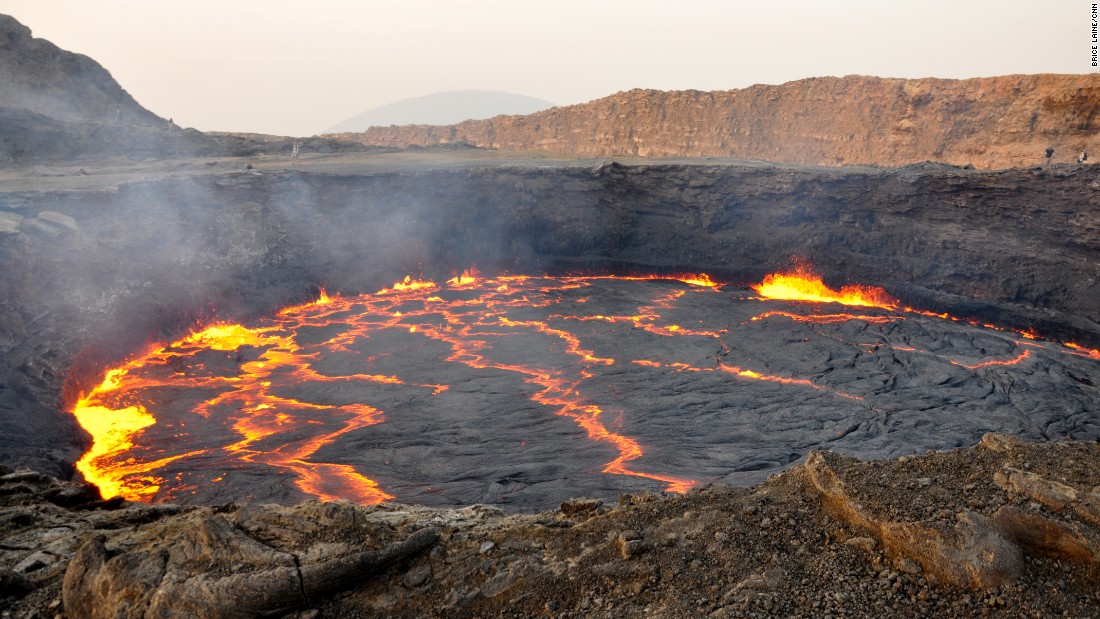 Raw, immense and majestically beautiful, the Erta Ale volcanic crater also sits within the Danakil Depression. Known for being the world&#39;s oldest active lava lake, the locals call it &quot;the gateway to hell&quot;.