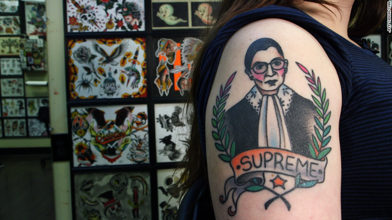 Meet the woman who got a Supreme Court justice tattooed on her arm