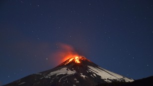 Recently active volcanoes