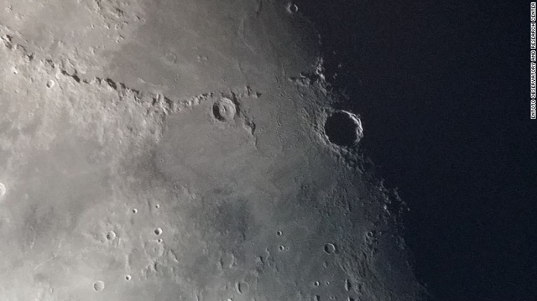 Moon close-up taken by Entoto Observatory telescopes.
