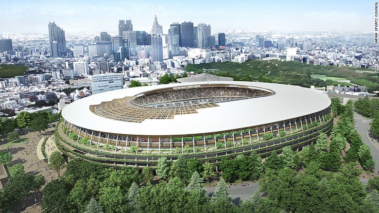 &quot;Design A&quot;: a proposed new design for the 2020 Tokyo Olympic Stadium.