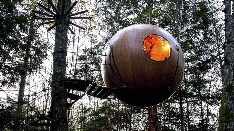 There are tree houses for kids, then there are tree houses for adults.