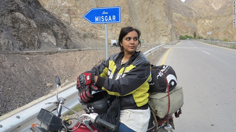 After Zenith Irfan's father died, she decided to fulfill his dream to tour the world on a motorbike. The journey was a huge step for a Pakistani girl in a country where it's sometimes taboo for women to venture out alone.