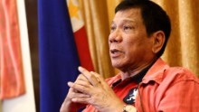 Philippines&#39; president-elect Rodrigo Duterte speaks during a press conference in Davao City, in southern island of Mindanao on May 26, 2016. 
Explosive incoming Philippine president Rodrigo Duterte has launched a series of obscenity-filled attacks on the Catholic Church, branding local bishops corrupt &quot;sons of whores&quot; who are to be blamed for the nation&#39;s fast-growing population. / AFP / MANMAN DEJETO        (Photo credit should read MANMAN DEJETO/AFP/Getty Images)