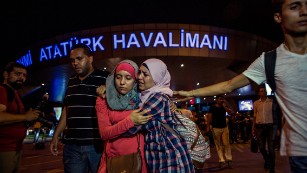 Travelers leave Istanbul's Ataturk Airport after it &lt;a href=&quot;http://www.cnn.com/2016/06/28/europe/turkey-istanbul-airport-attacks/index.html&quot; target=&quot;_blank&quot;&gt;was rocked by explosions and gunfire&lt;/a&gt; on Tuesday, June 28. At least 36 people were killed and an additional 147 were injured, according to Turkish Prime Minister Binali Yildirim. Three bombers are also dead, Istanbul Gov. Vasip Sahin said.
