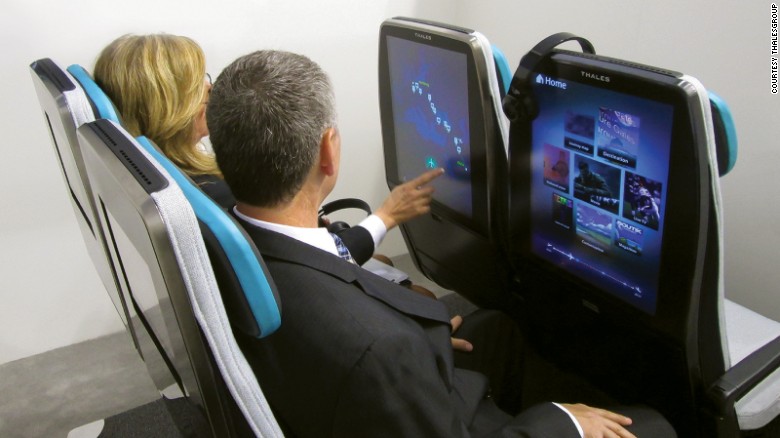 Thales and B/E&#39;s Digital Sky seats make use of larger, higher-res screens.
