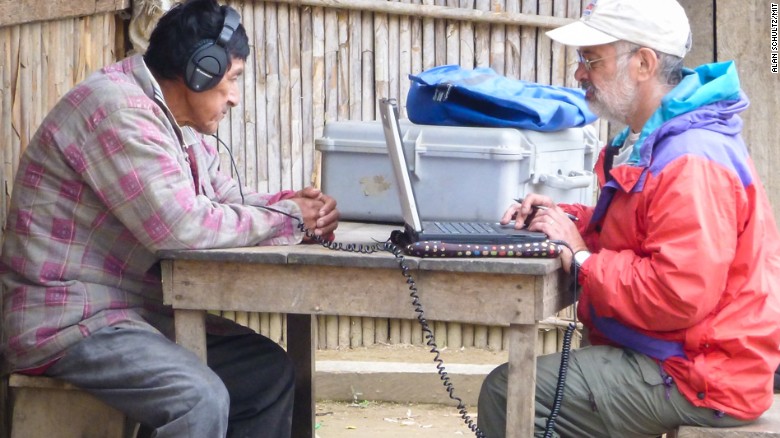 Brandeis University Professor Ricardo Godoy conducts the study experiment in a village in the Bolivian rainforest. 