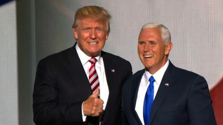 Donald Trump air kisses Mike Pence - CNNPolitics.com