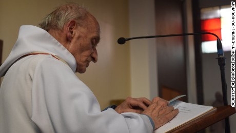 Jacques Hamel, the 86-year-old Catholic priest slain in an ISIS attack in Saint-Etienne-du-Rouvray, France.