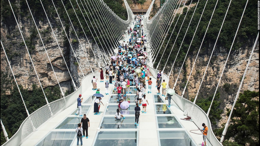 Image result for World's longest glass bridge in China closes