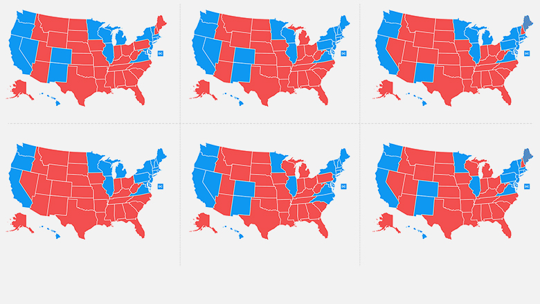 six ways trump could win map thumbnail