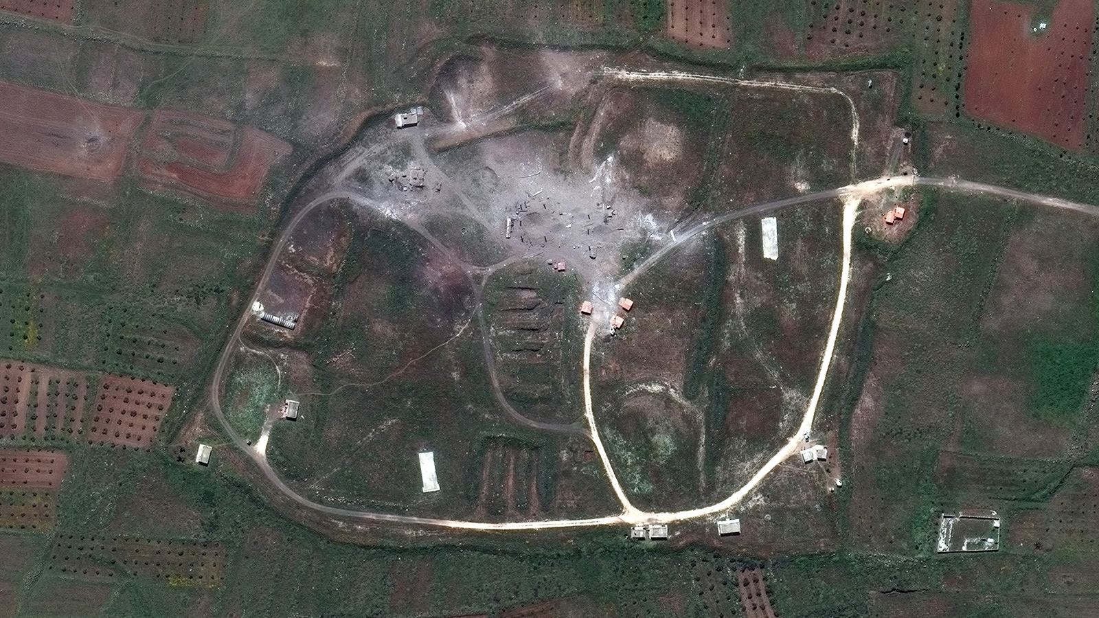 Satellite images show craters at alleged Syrian chemical weapons ...