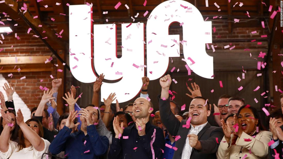 Lyft debuts on the Nasdaq for $87 a share