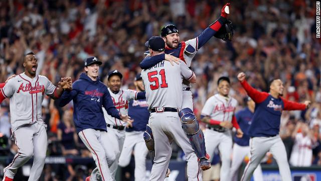 Atlanta Braves Win First World Series Title Since 1995 After Beating Astros  - Bloomberg