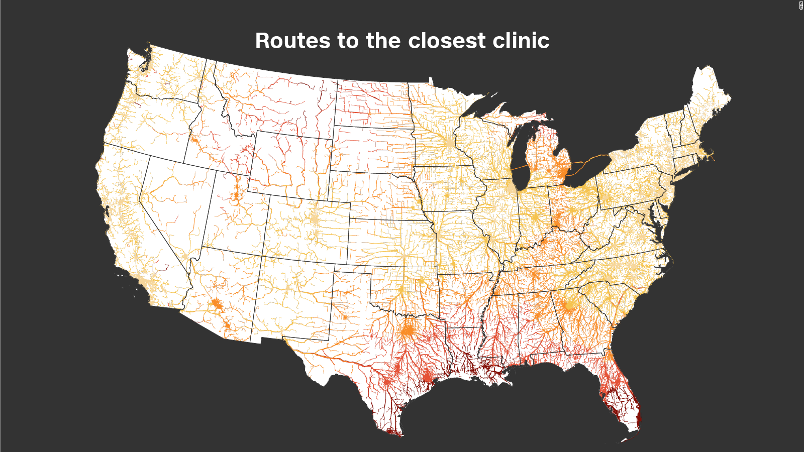 Visualizing the inequality of abortion access in a post-Roe America