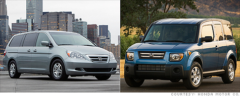 Honda recalls 2007-2008 Odysseys, Elements for brake problem - Mar. 16, 2010